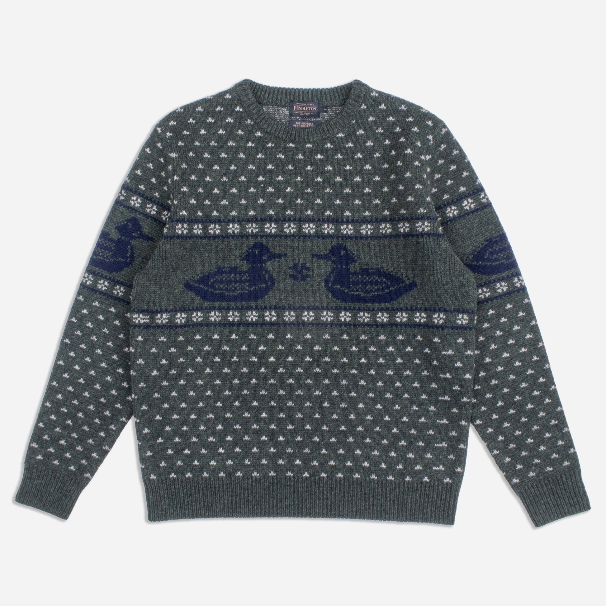 Duck Knitted Sweater - Green
