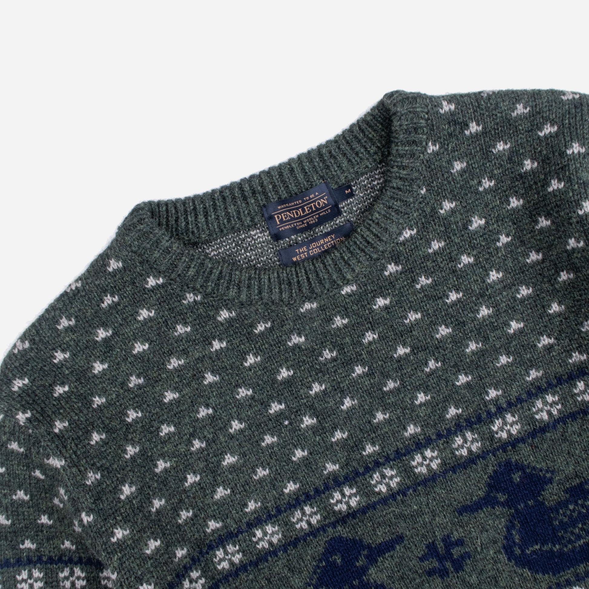 Duck Knitted Sweater - Green