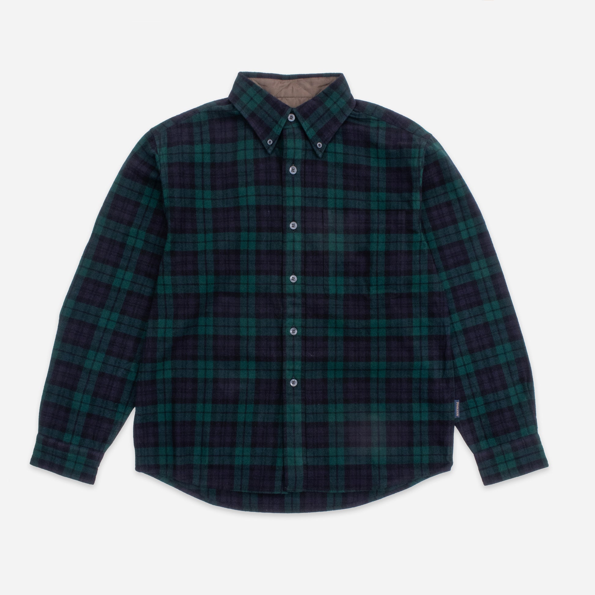 Lined Collar Shirt - Black Watch Tartan