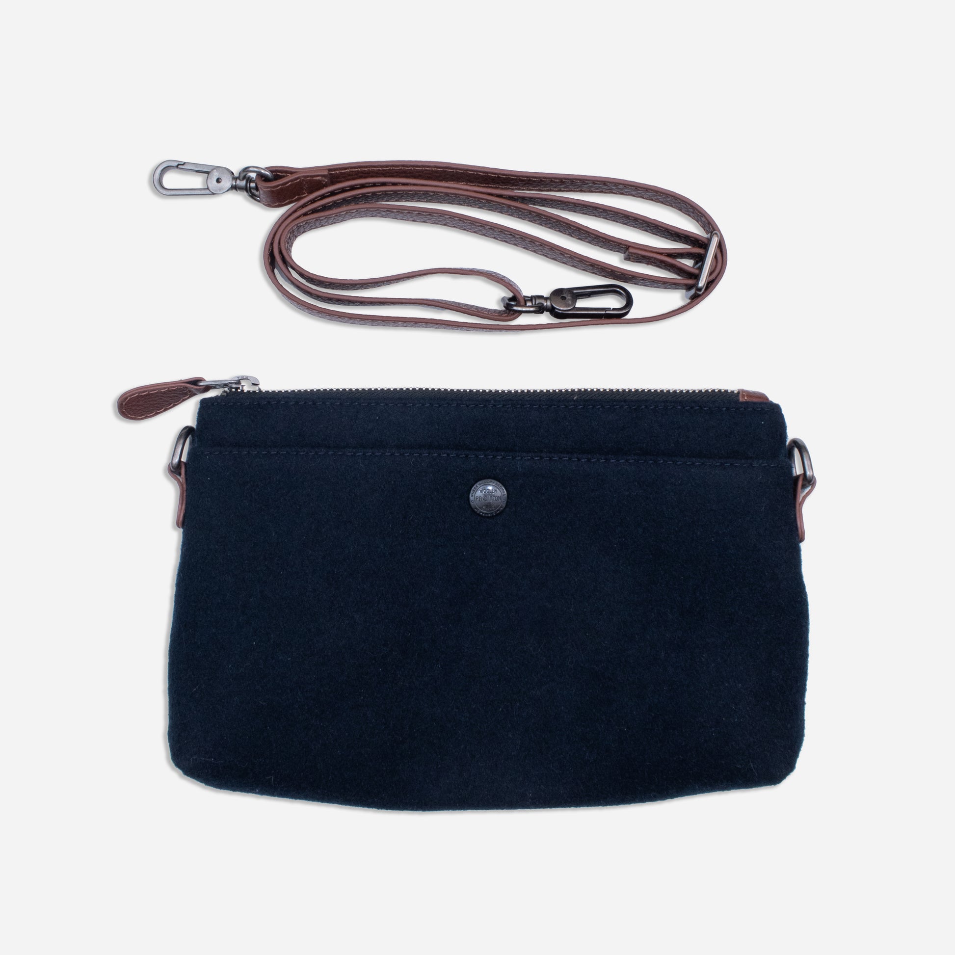 Wool Sling Bag - Navy