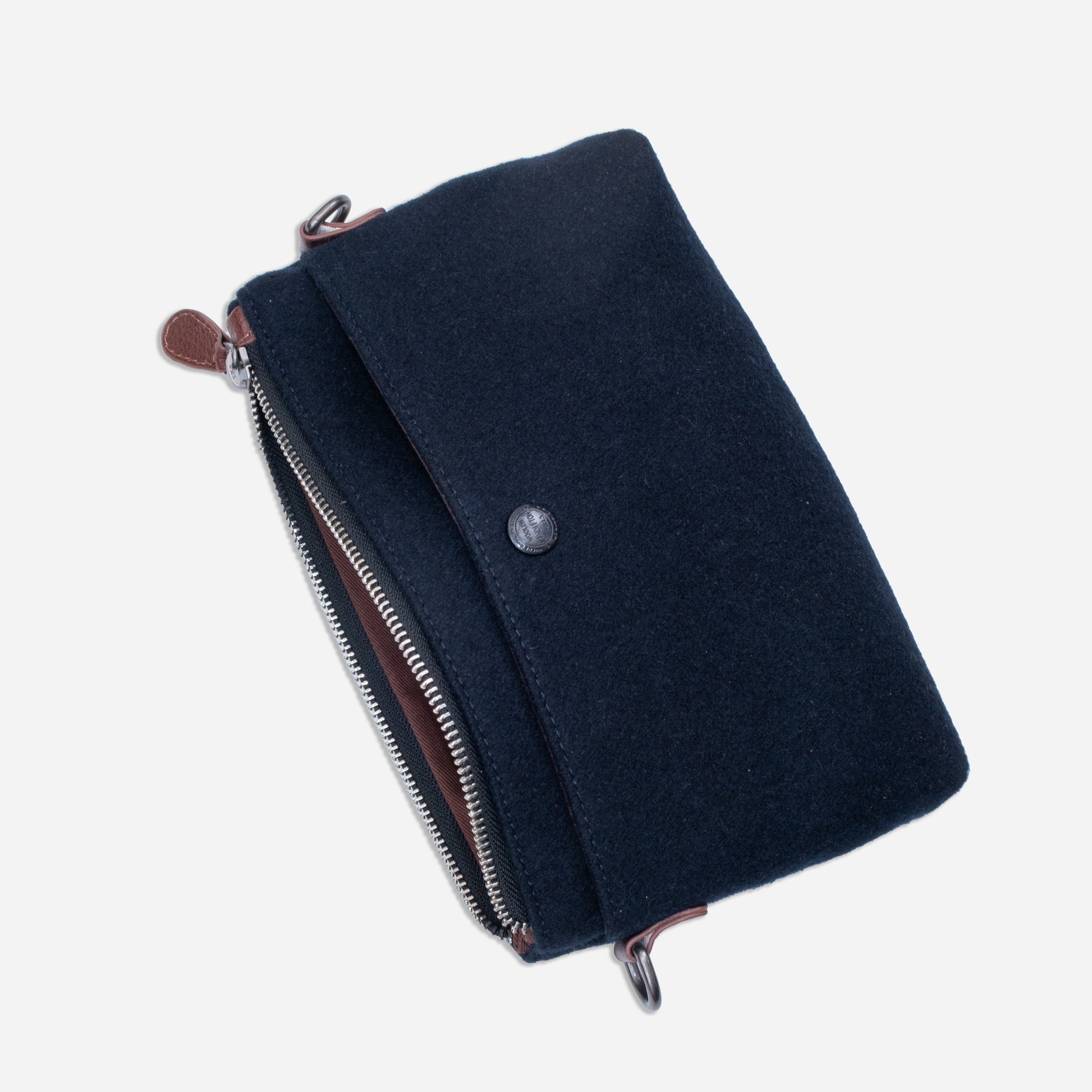 Wool Sling Bag - Navy