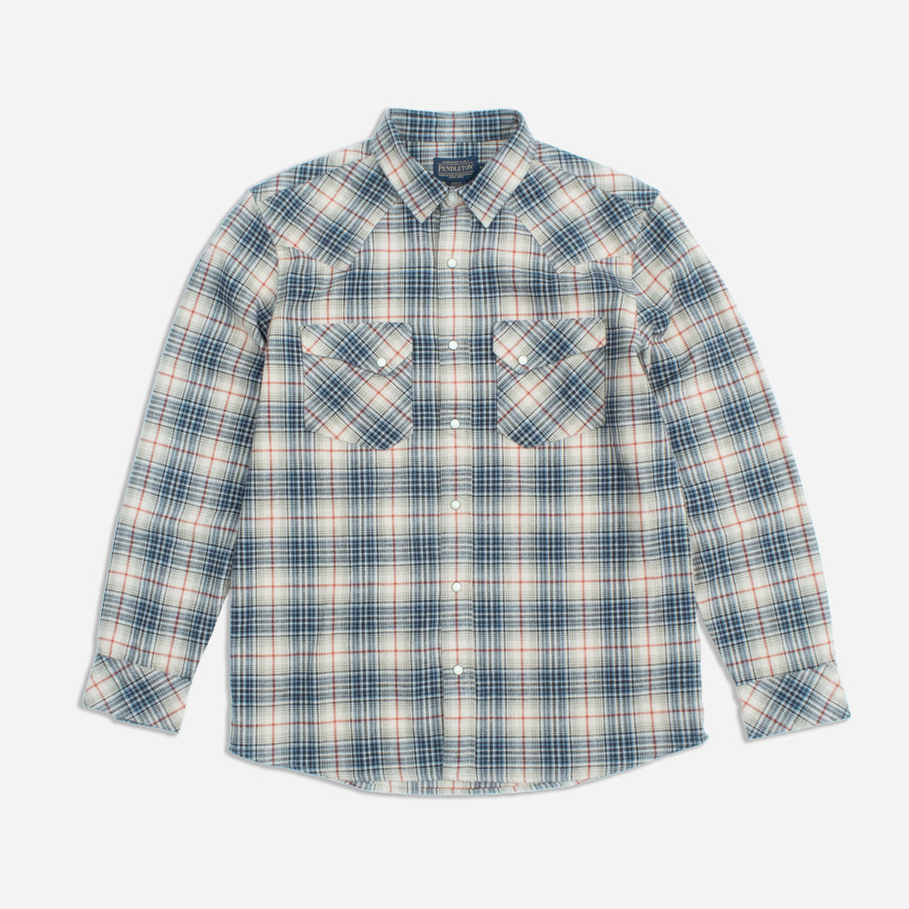 Wyatt Western Shirt - Natural Multi Plaid