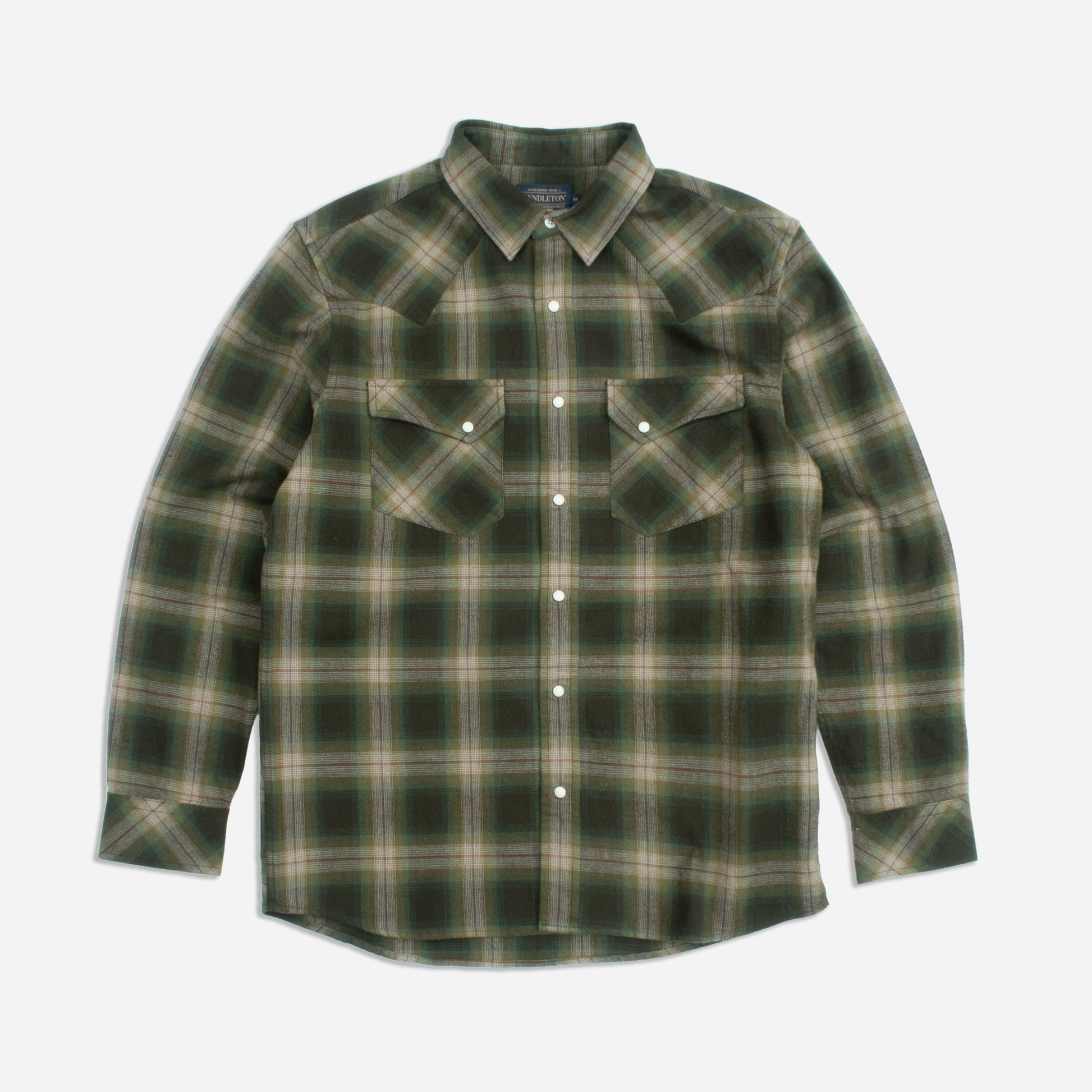 Wyatt Western Shirt - Olive Multi Plaid