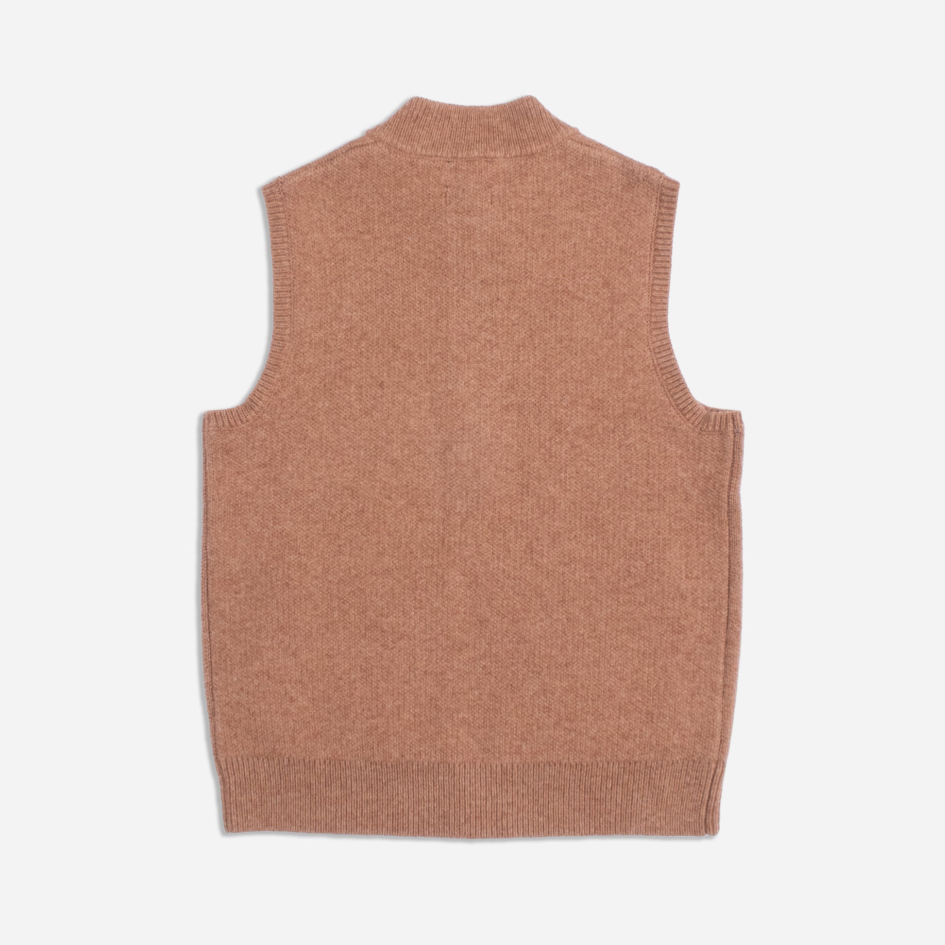 Wool Sweater Vest - Tan Mix