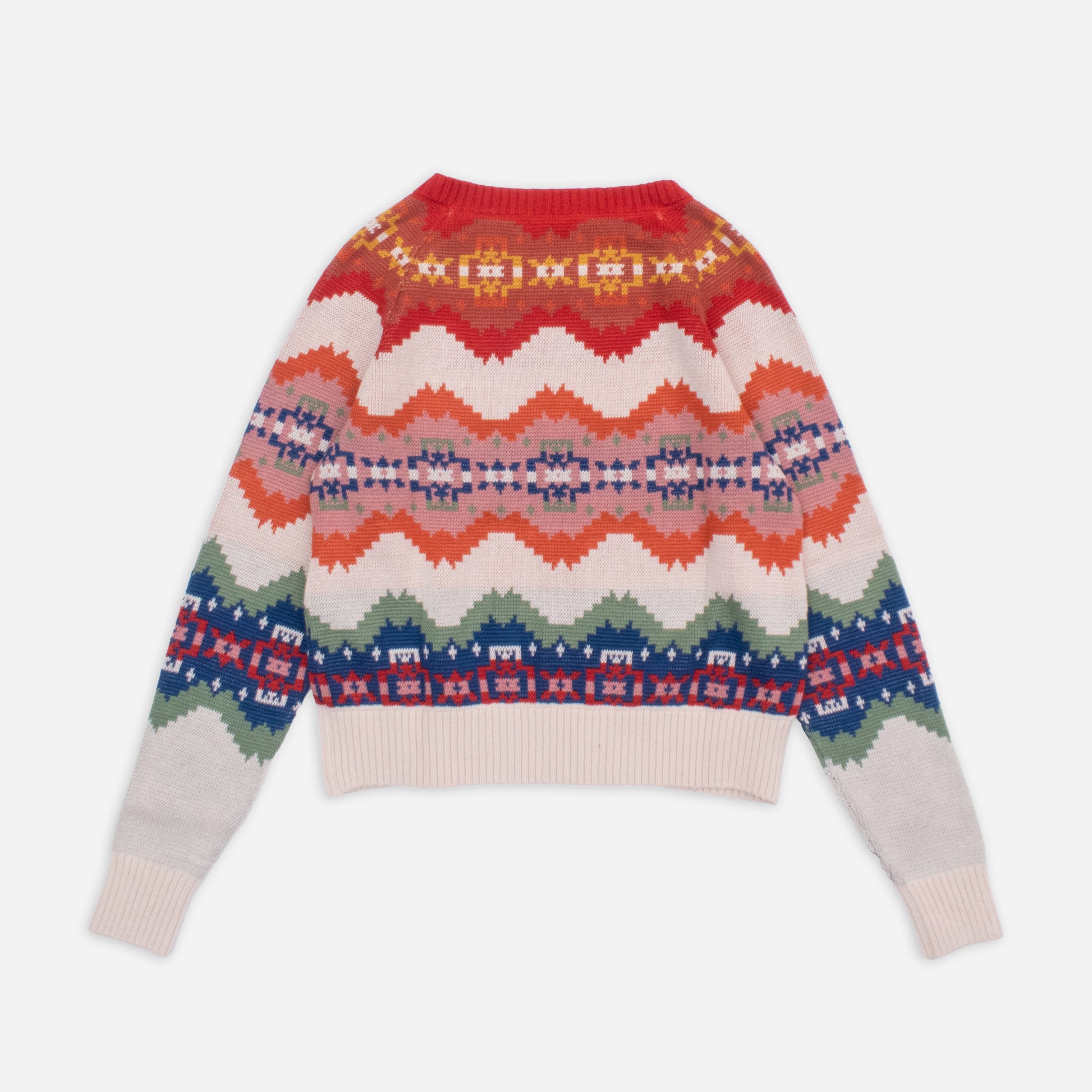 Womens Raglan Multi Sweater - Multi