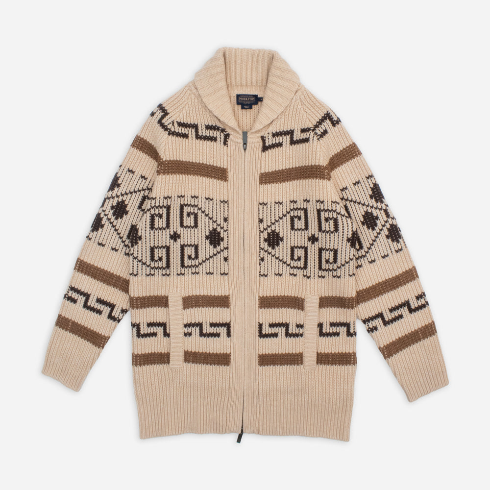 Womens Westerley Cardigan - Tan/Brown Multi