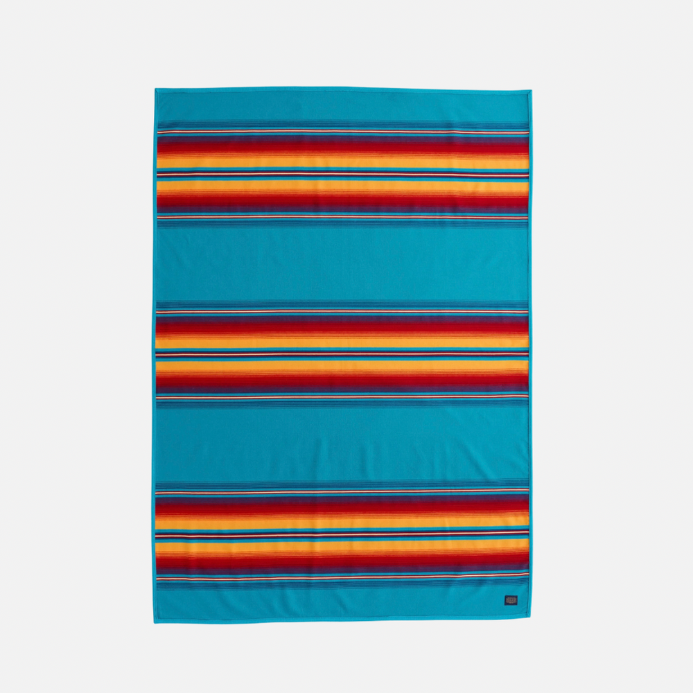 Serape Robe - Turquoise