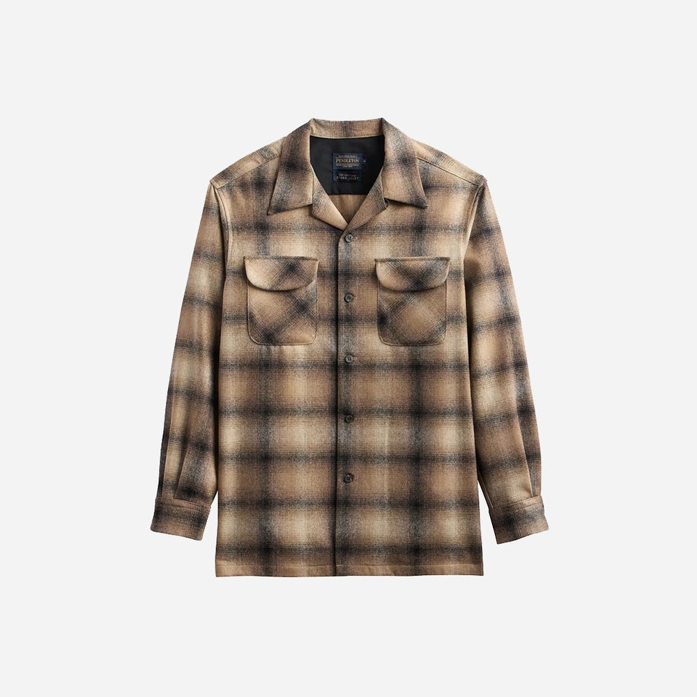 Men's Board Shirt - Tan/Taupe Ombre