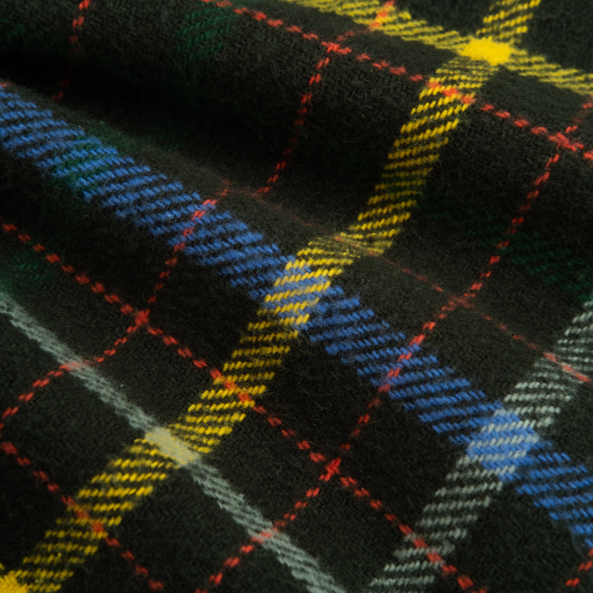 Big Pocket Check Overshirt - Peat Green/Blue-Yellow