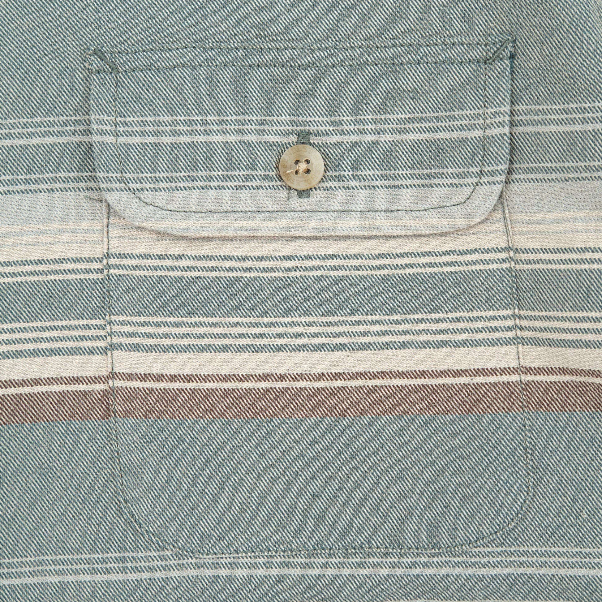 Beach Shack Shirt - Teal Stripe
