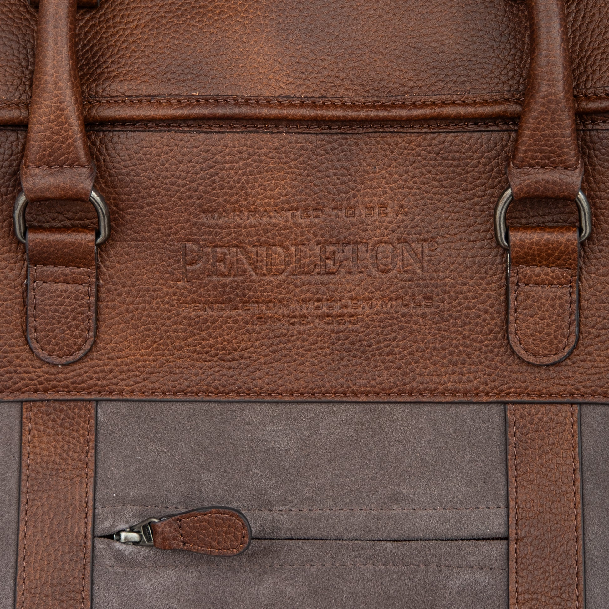 Suede Weekend Bag - Brown