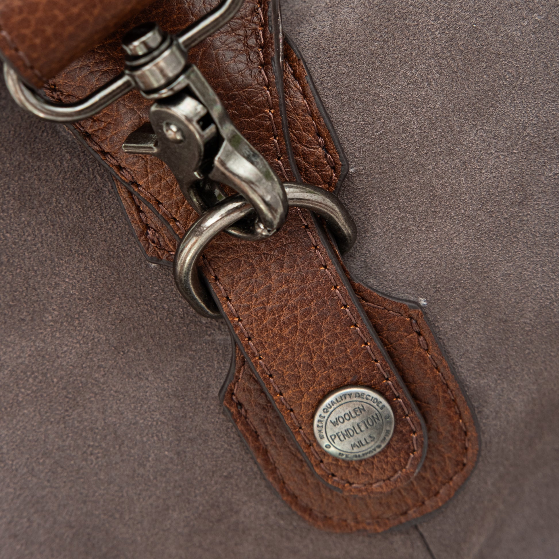 Suede Weekend Bag - Brown