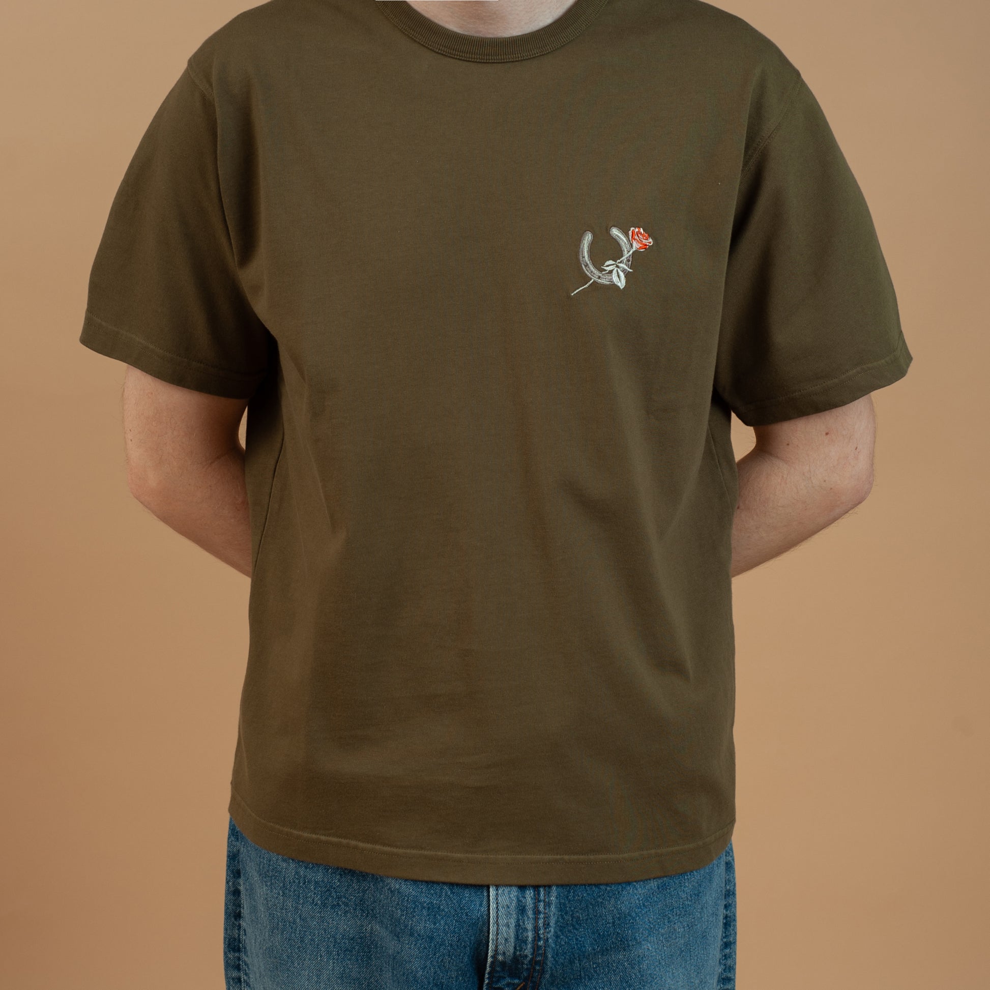 Horseshoe T-Shirt - Dark Olive