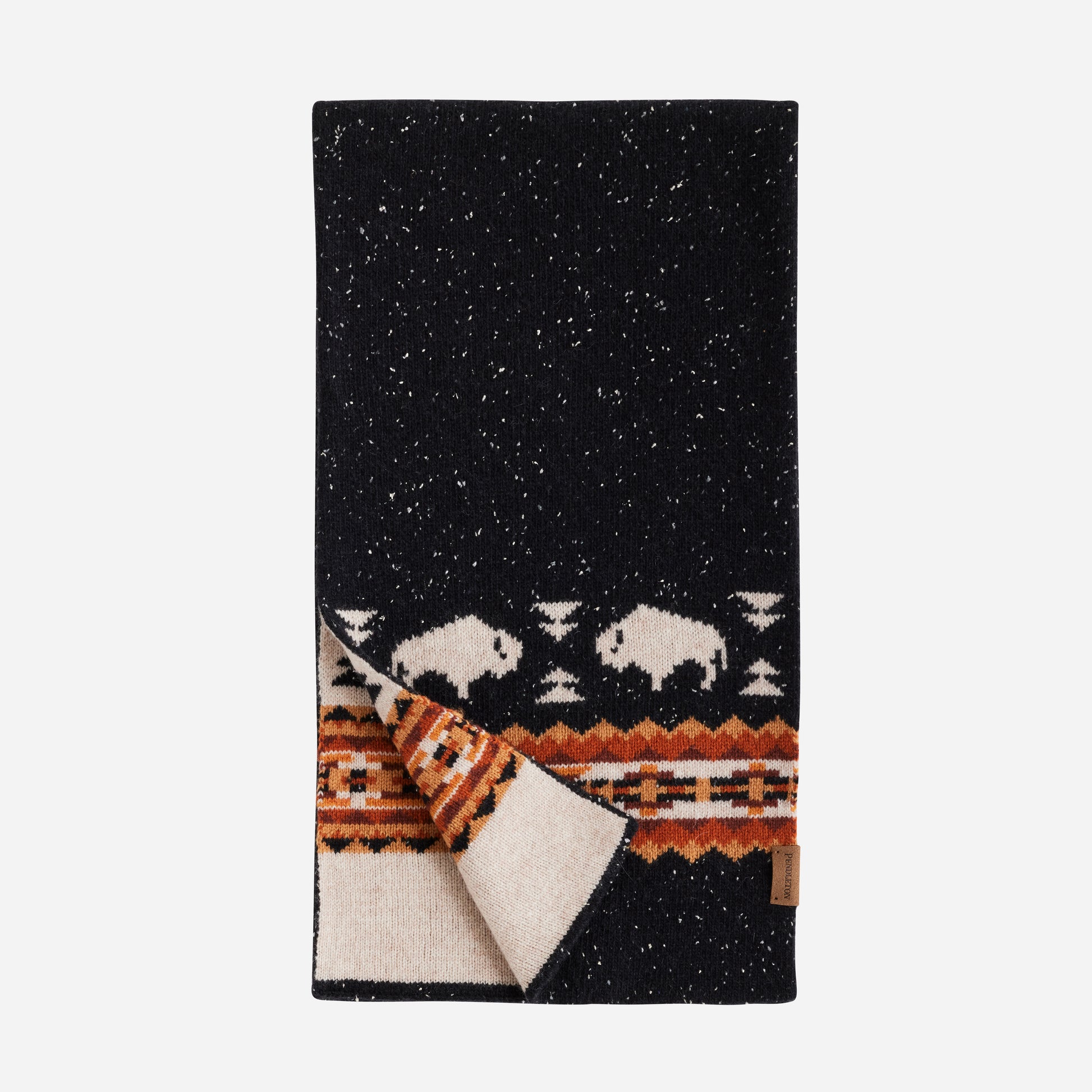 Lambswool Scarf - Buffalo Black