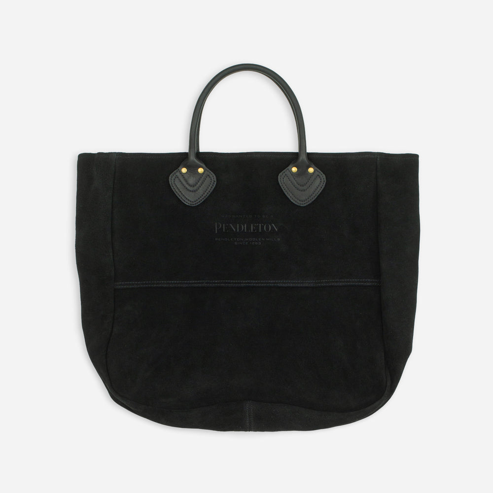 Suede Tote Bag - Black