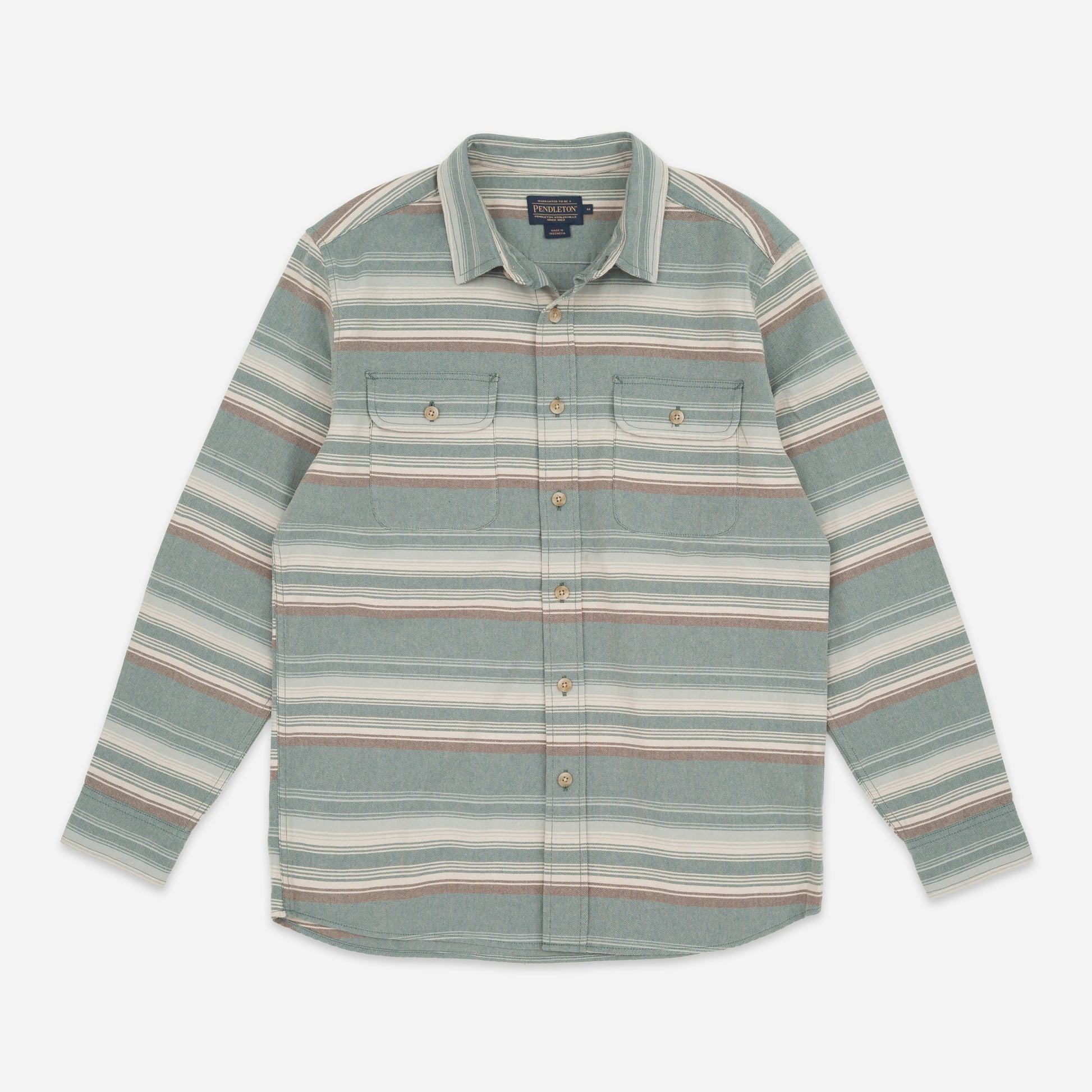 Beach Shack Shirt - Teal Stripe