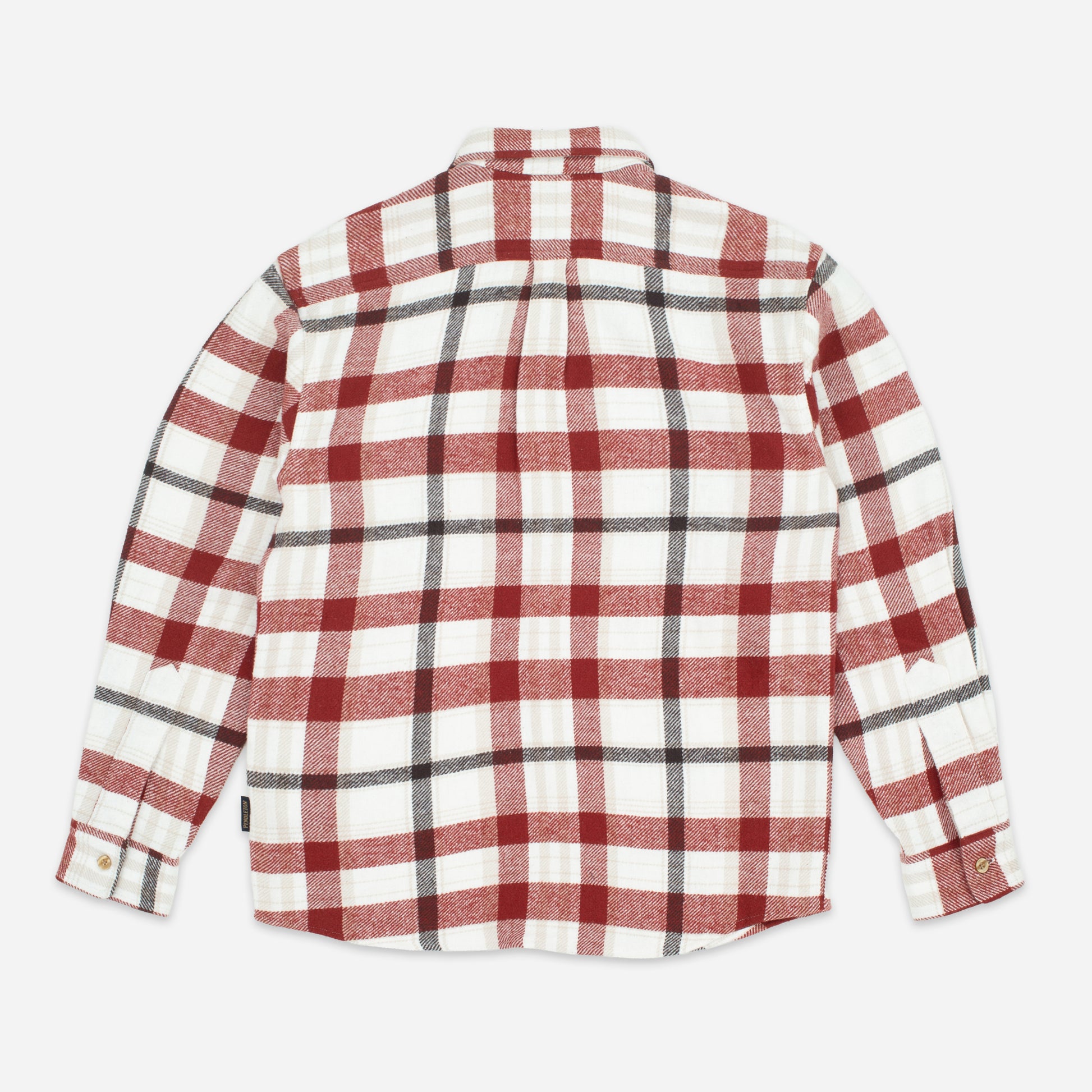 Big Pocket Check Overshirt - White/Brandy Brown