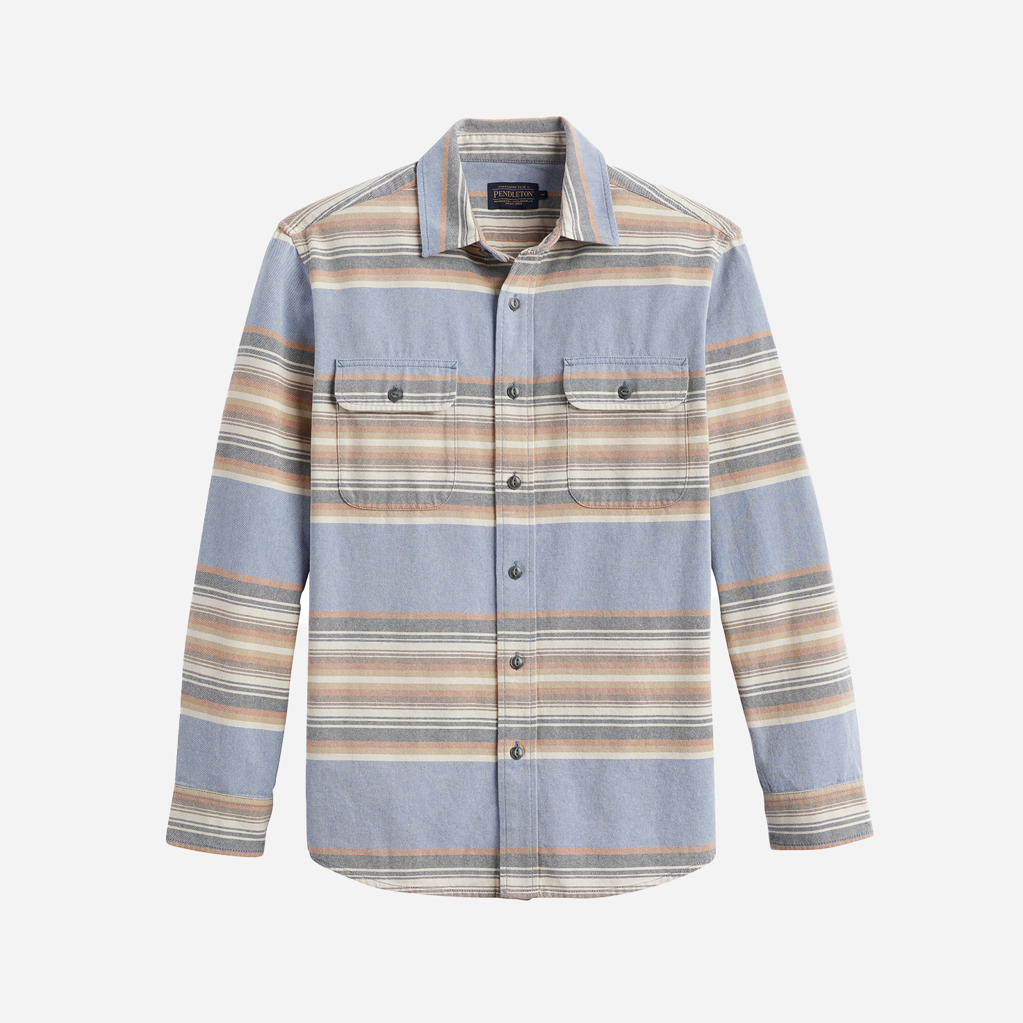 Beach Shack Shirt - Soft Indigo Stripe