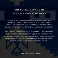 The College Fund Baby Blanket - Morning Storm