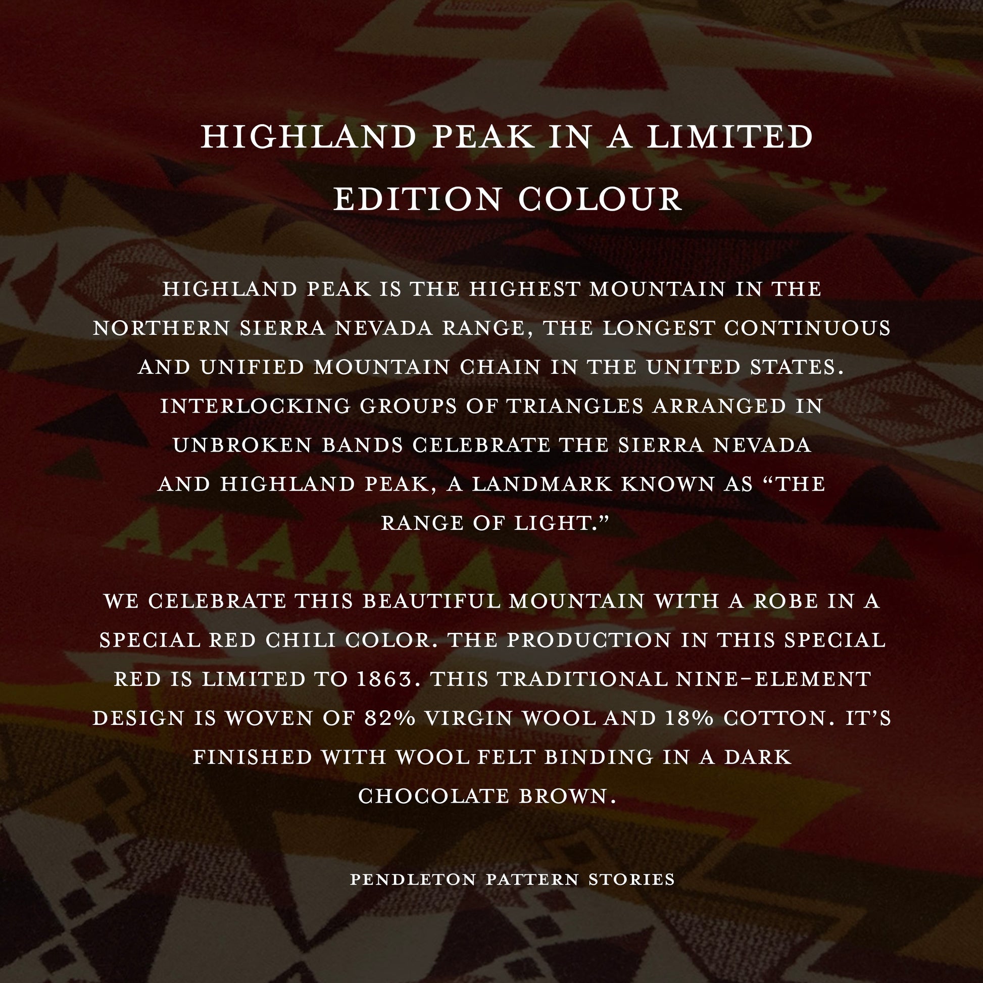 Jacquard Blanket - Highland Peak Red