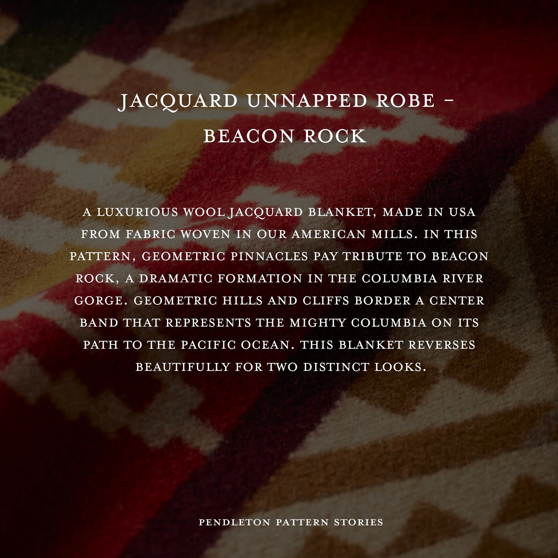 Jacquard Blanket - Beacon Rock