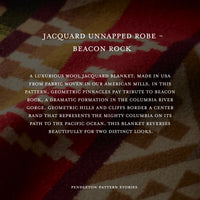 Jacquard Unnapped Blanket - Beacon Rock