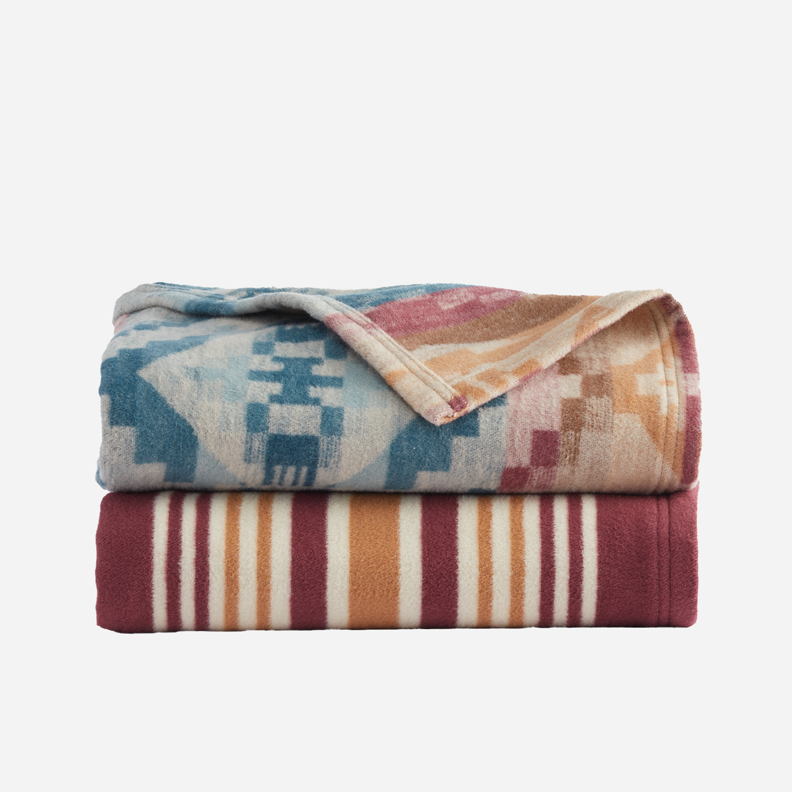 Throw Gift Set/2 - Carico Lake + Stripe, Sandshell