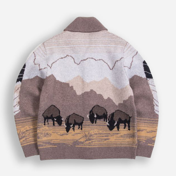 In Their Element Sweater - Tan Buffalo