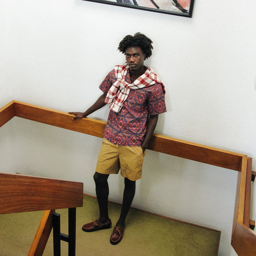 Two Pocket Camp Shirt - Thunder Earthquake Navy