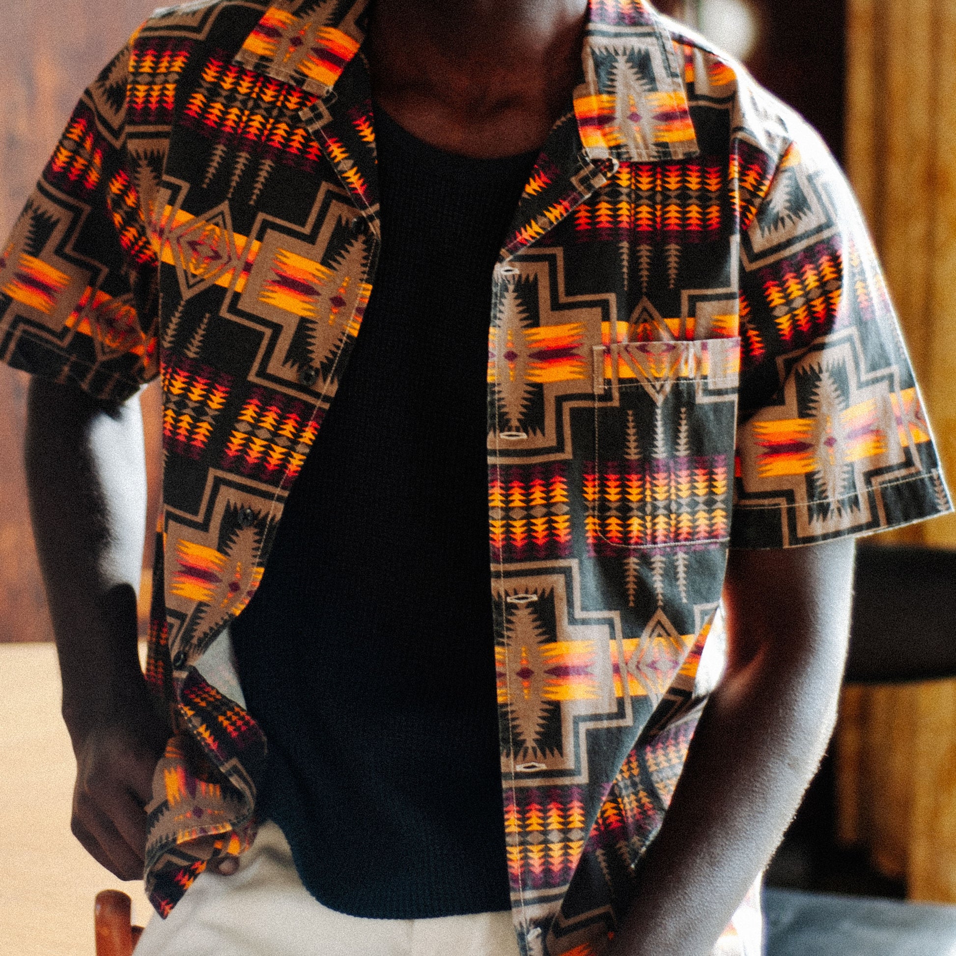 Vacation Shirt - Black Harding