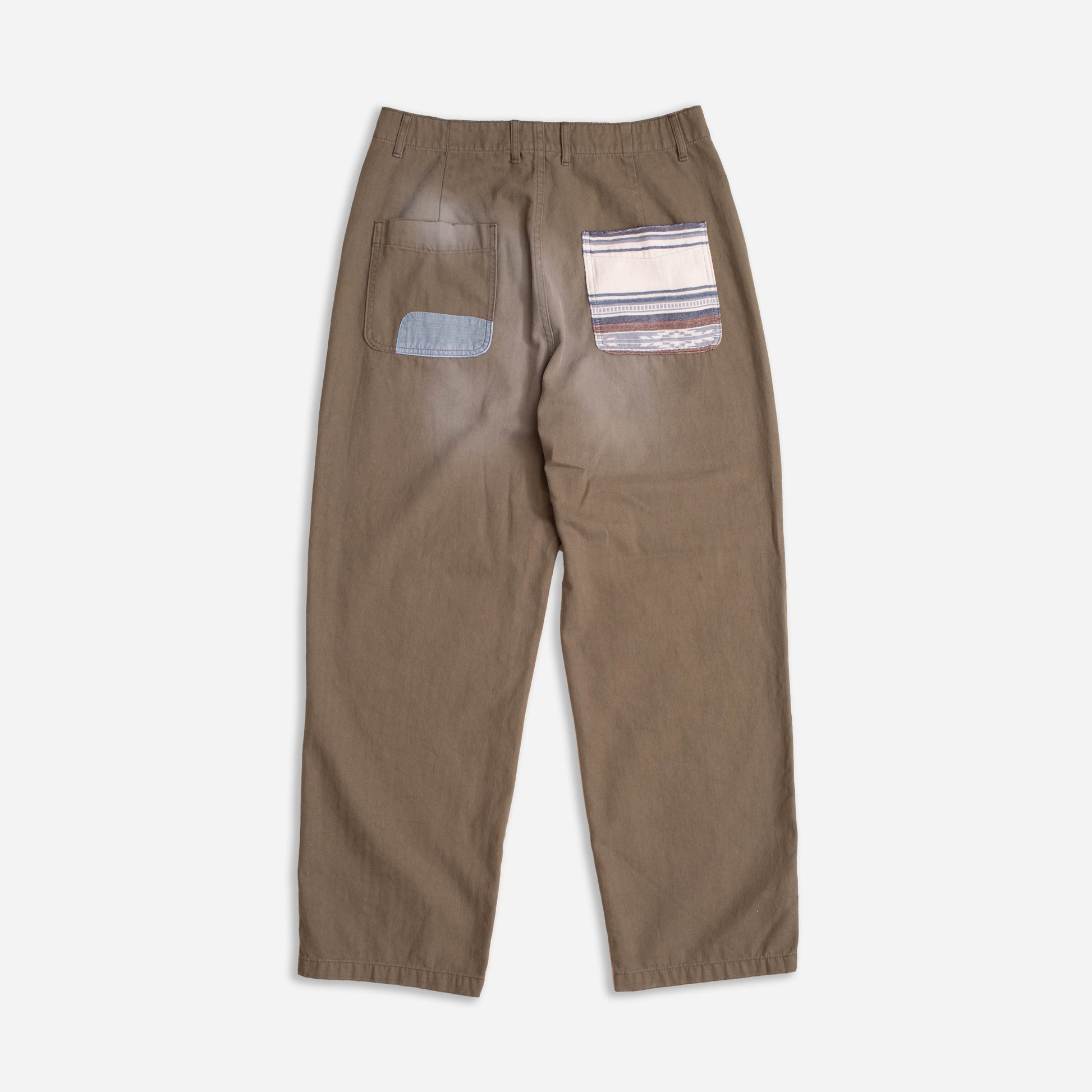 Patchwork Fatigue Work Pant - Olive