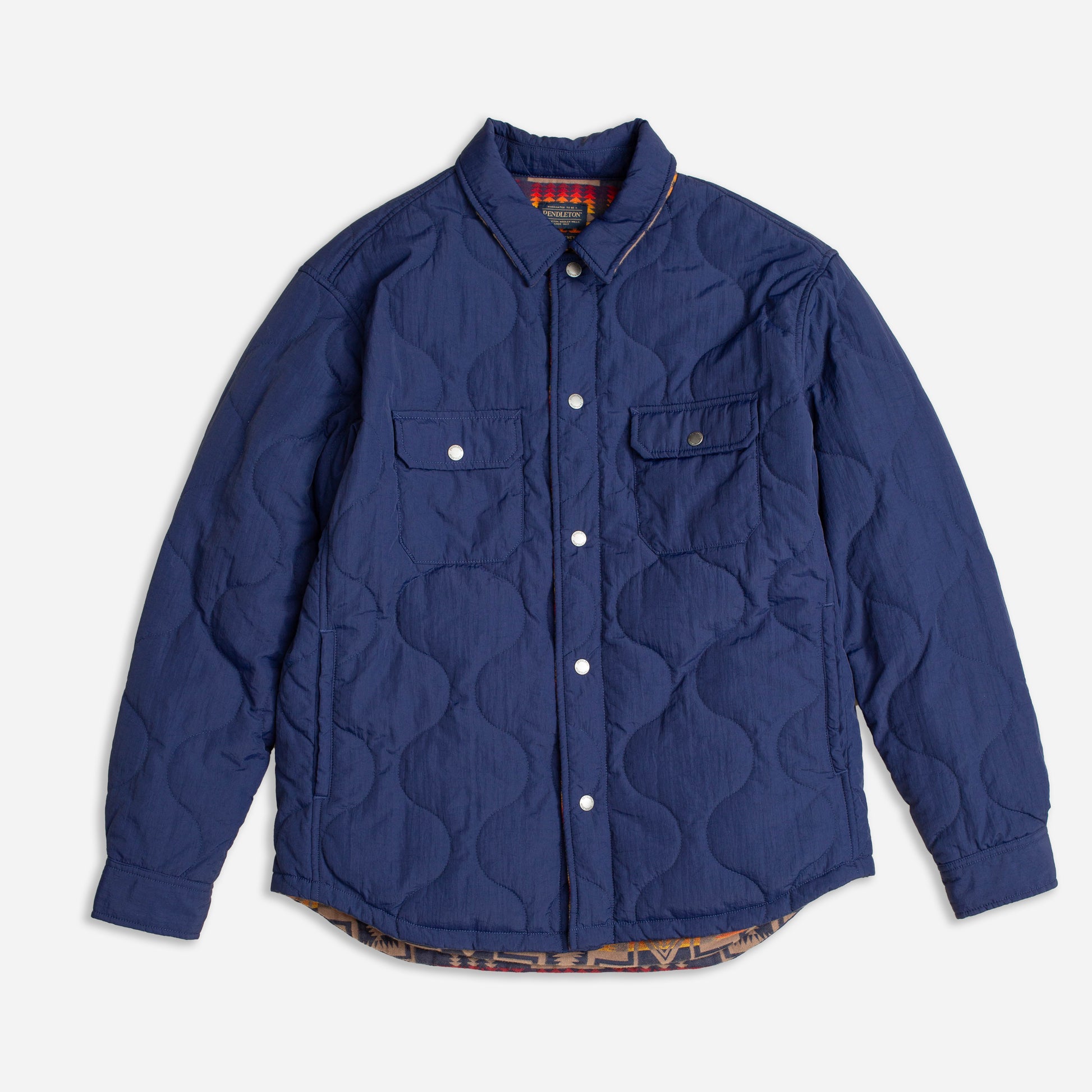 Reversible Quilted Overshirt - Harding Navy