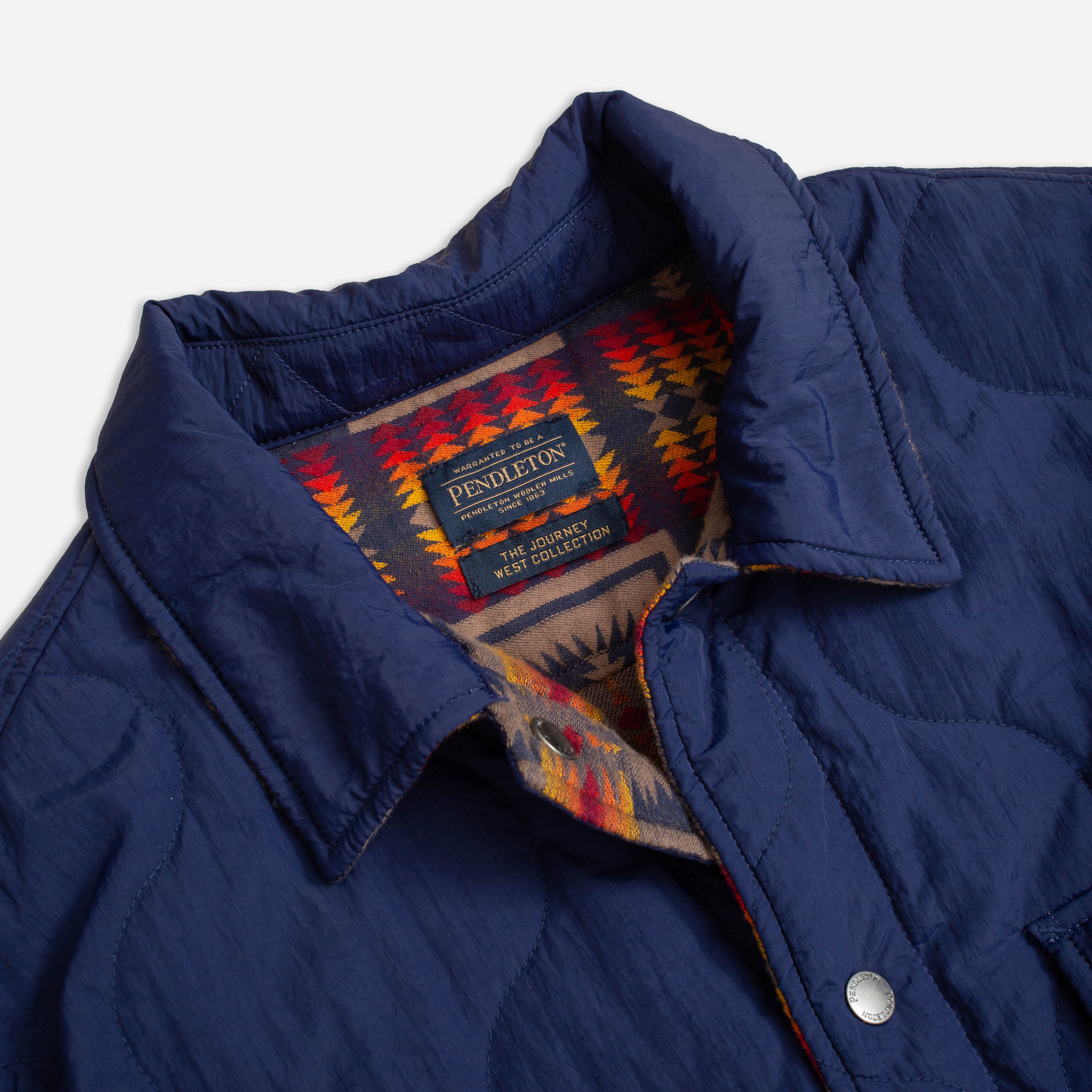 Pendleton 2024 Lightweight Stripe Military Jacket Blue