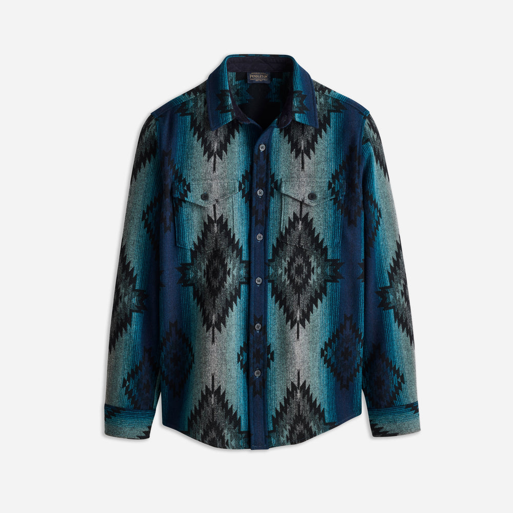 La Pine Overshirt - Saltillo Sunset Turquoise