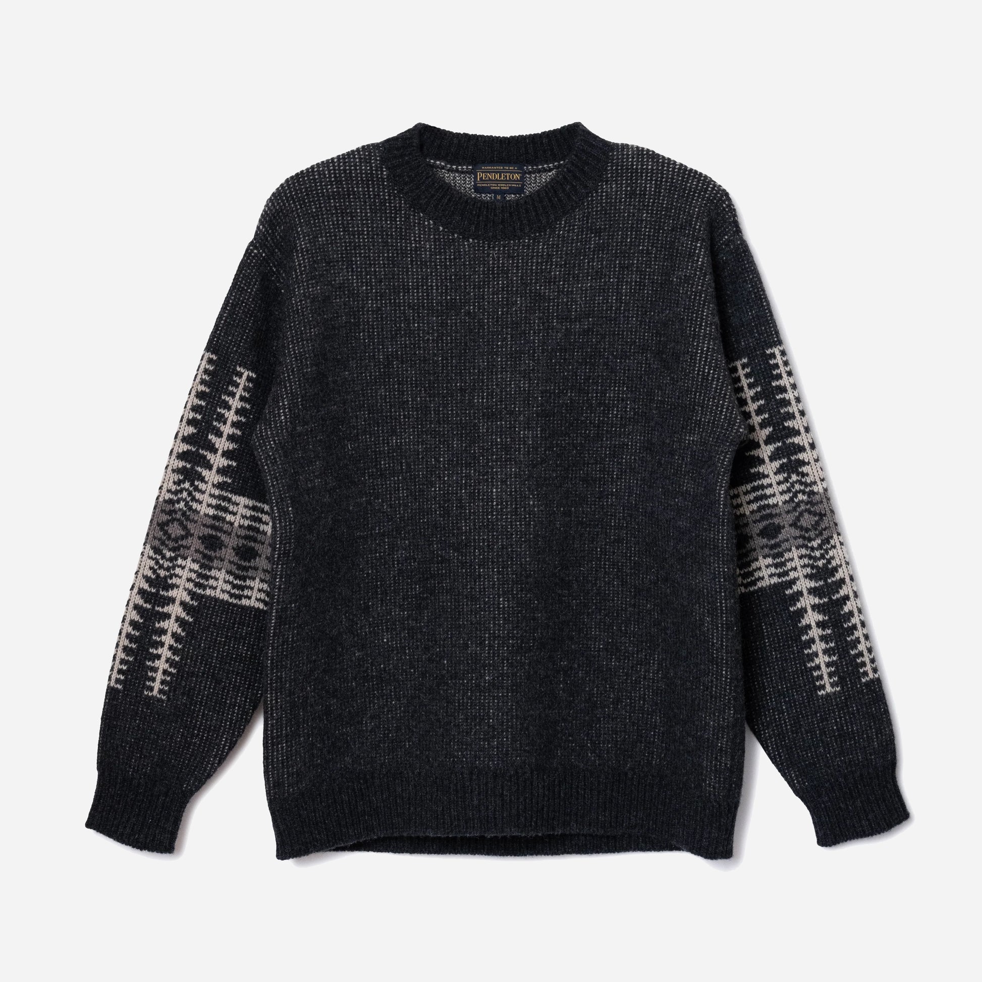 Lambswool Crew Sweater - Black
