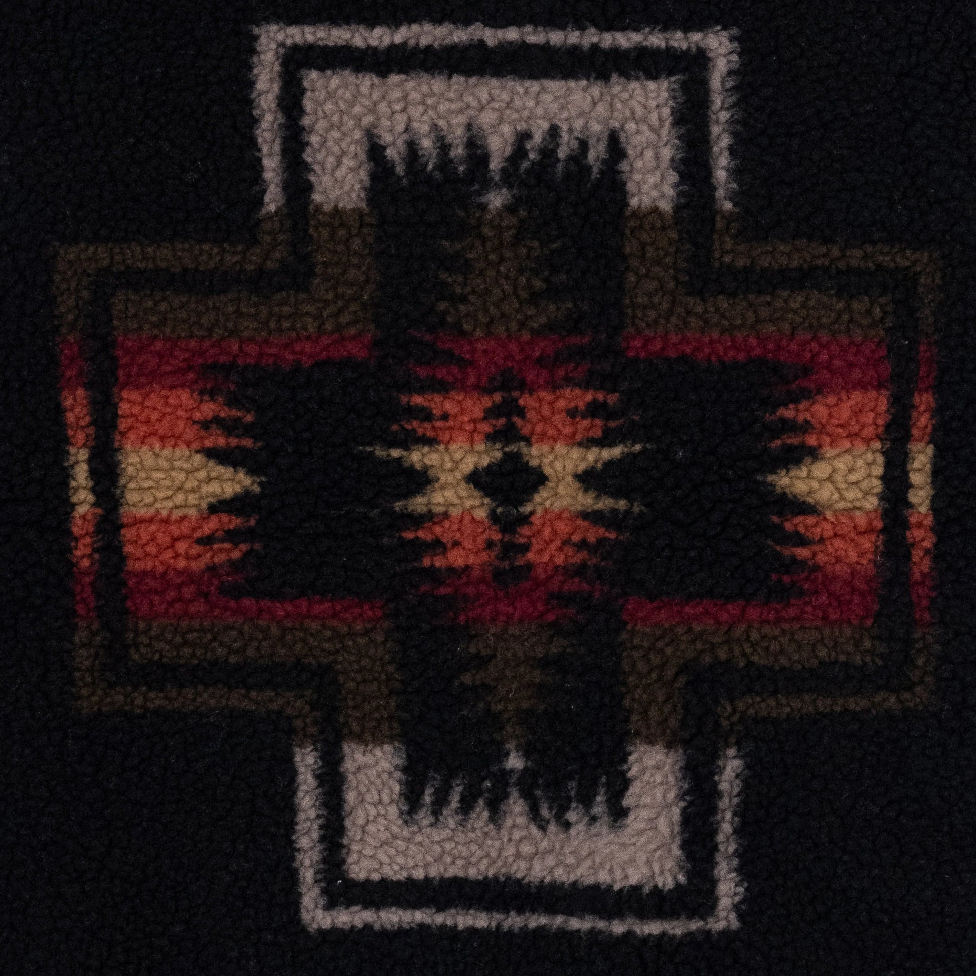 Sherpa Boa Fleece Vest - Black