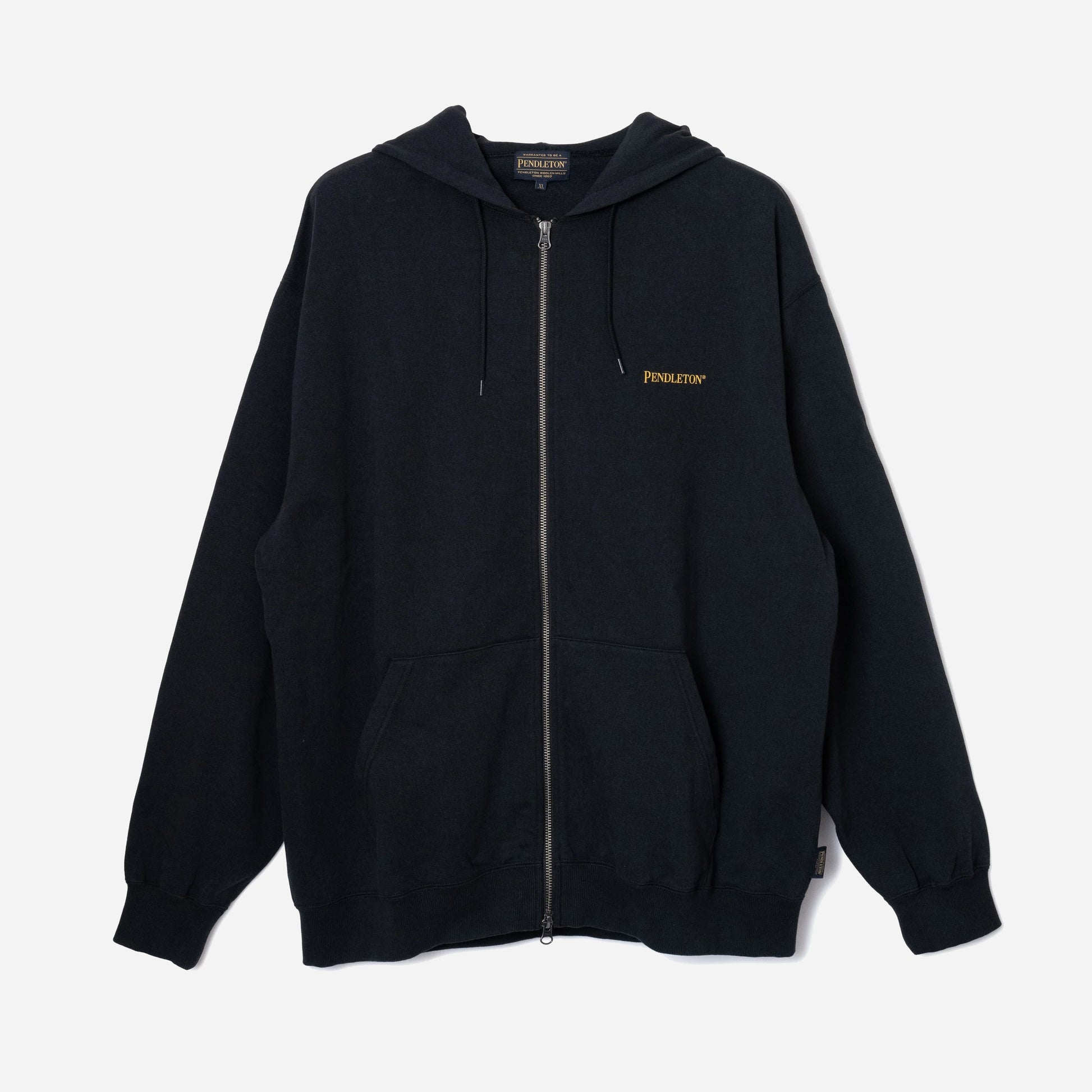 Back Print Zip Up Hoodie - Slate Grey