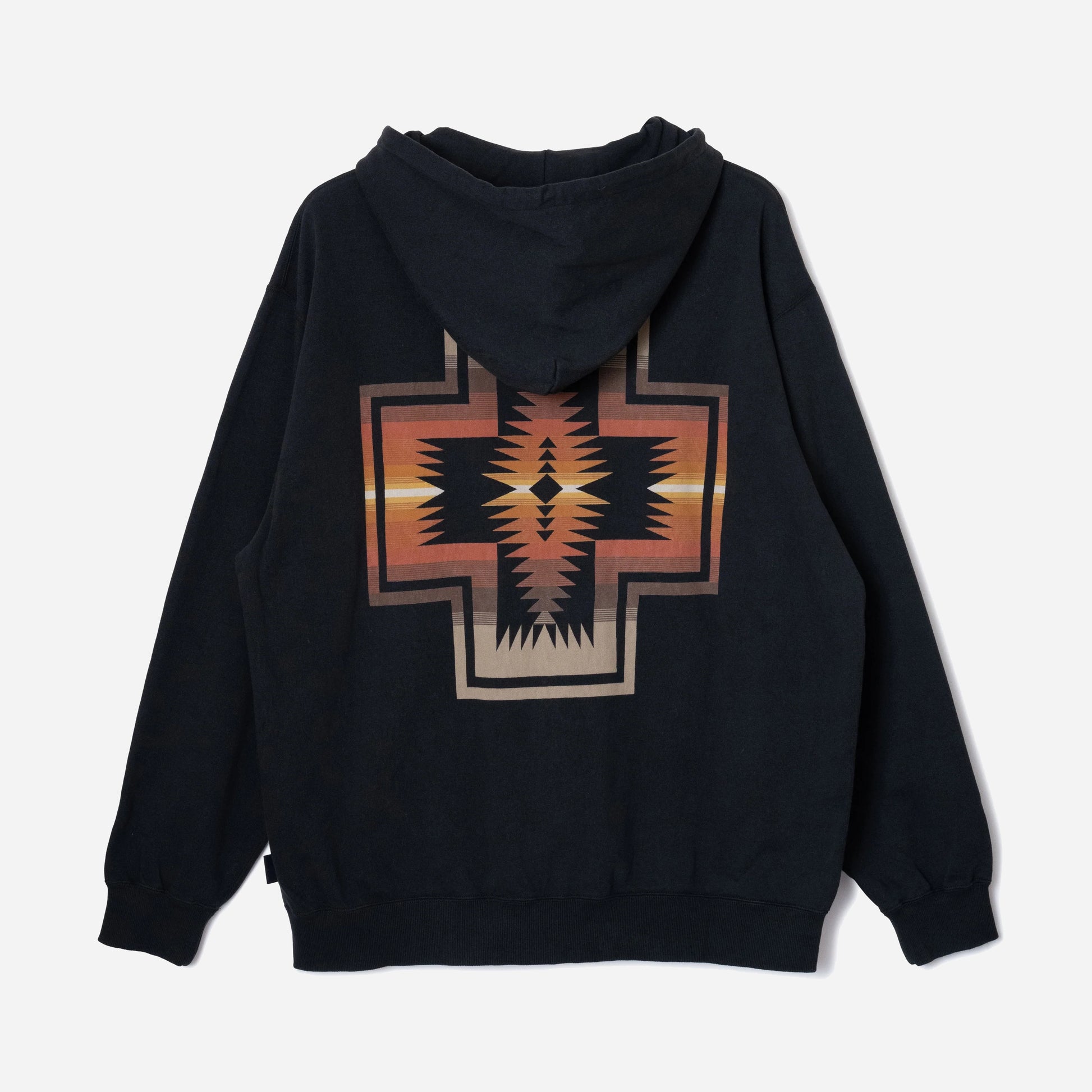 Back Print Zip Up Hoodie - Slate Grey