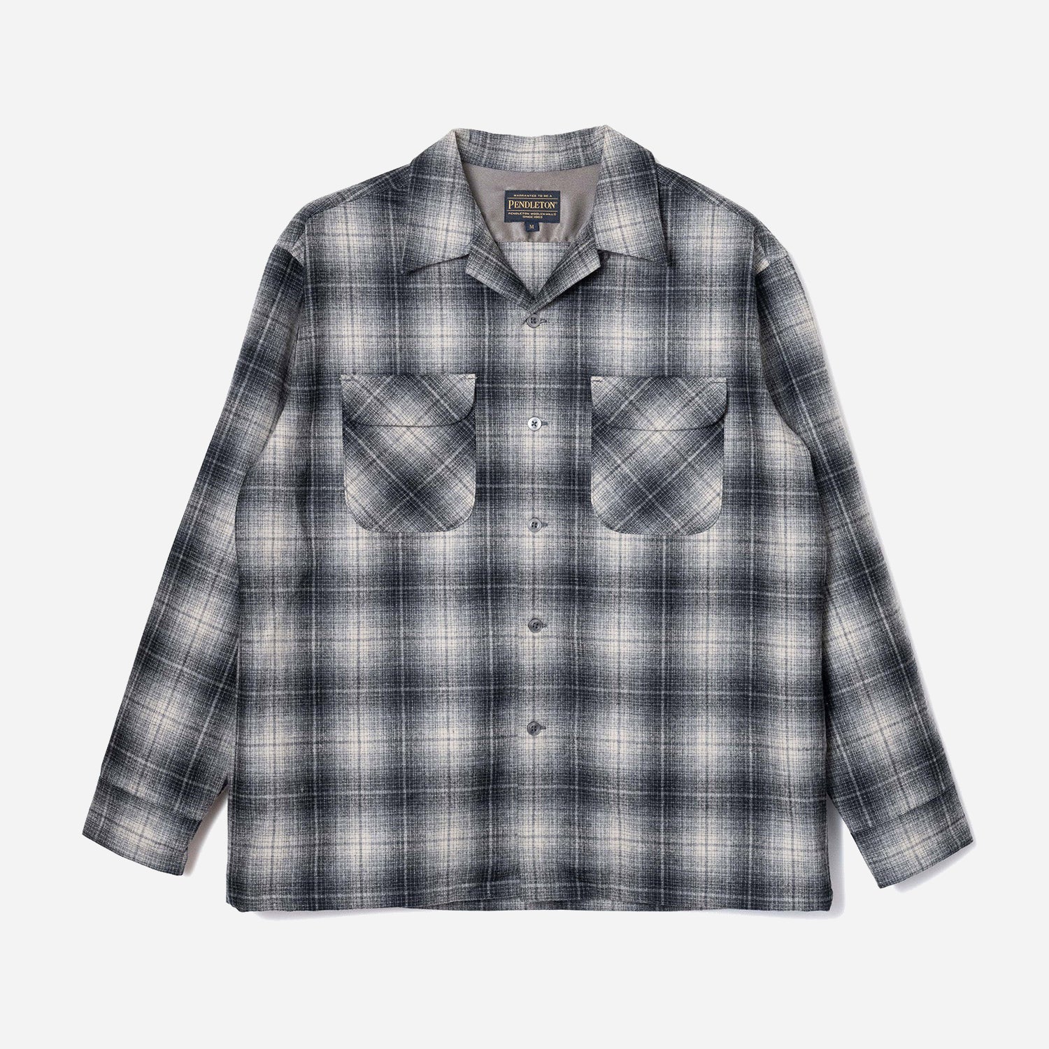 Crafted In Japan Wool Shirt - Grey/Black