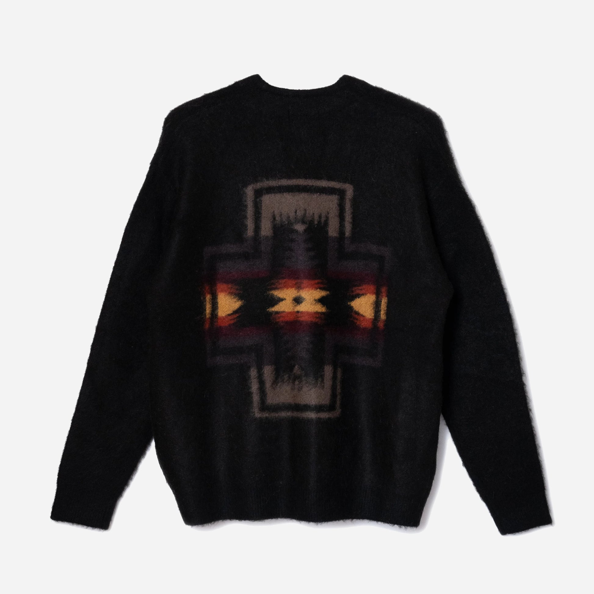 Shaggy Cardigan - Black Harding