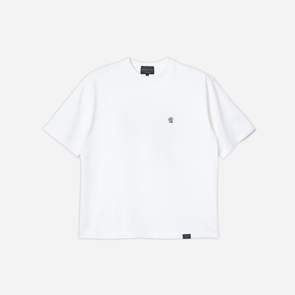 Logo Print T-shirt- Off White PWM