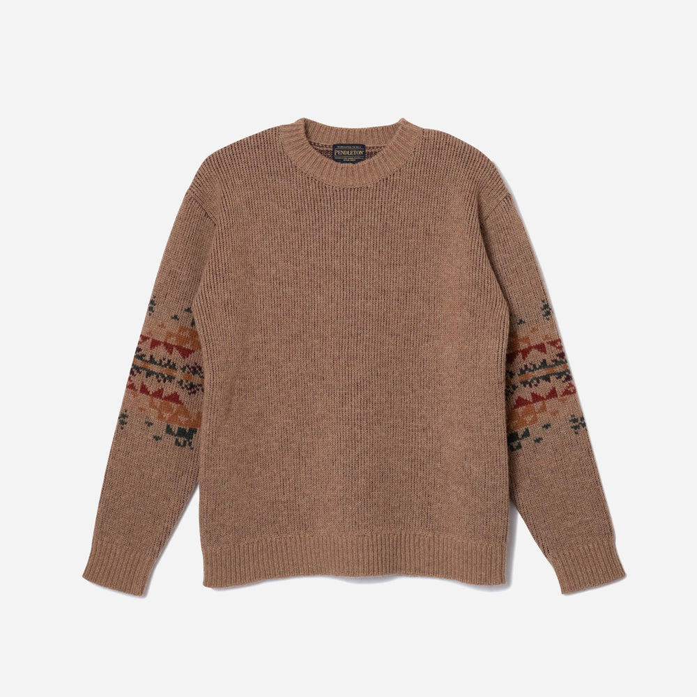 Lambswool Crewneck Sweater - Tan