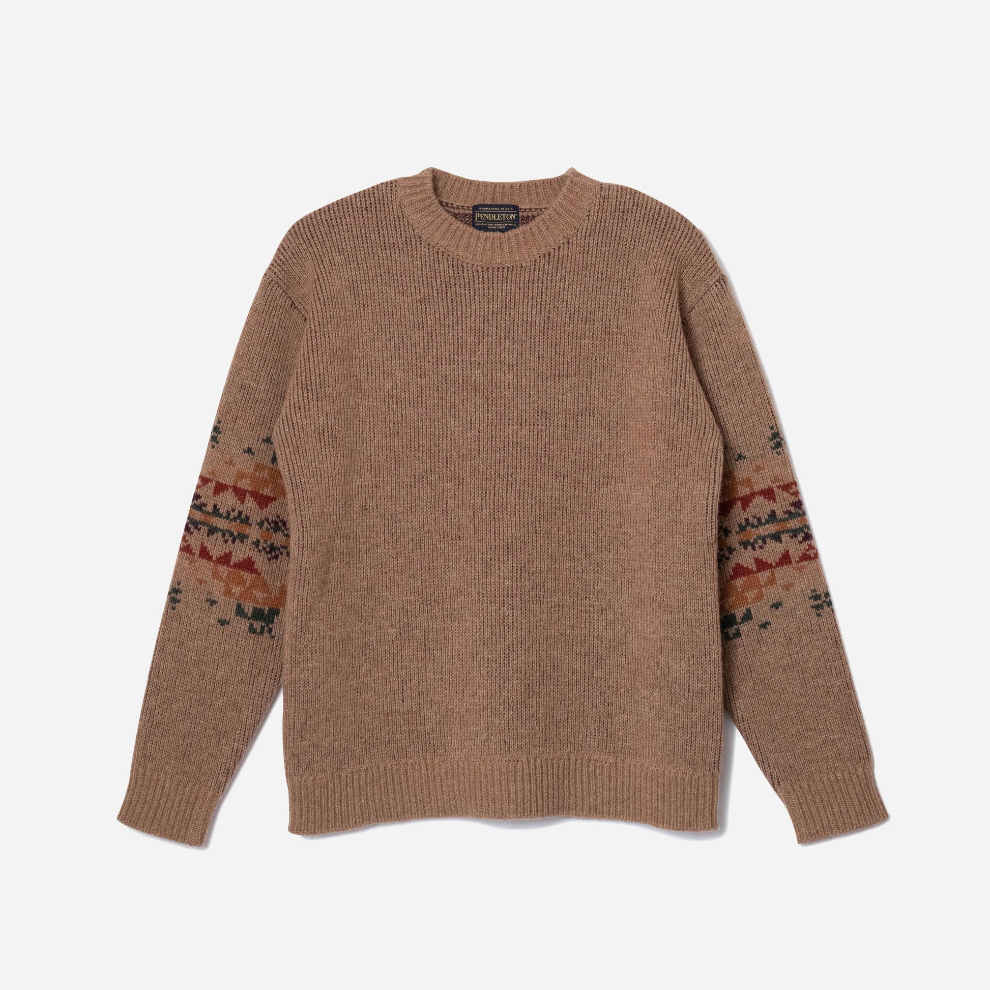 Lambswool Crewneck Sweater - Tan
