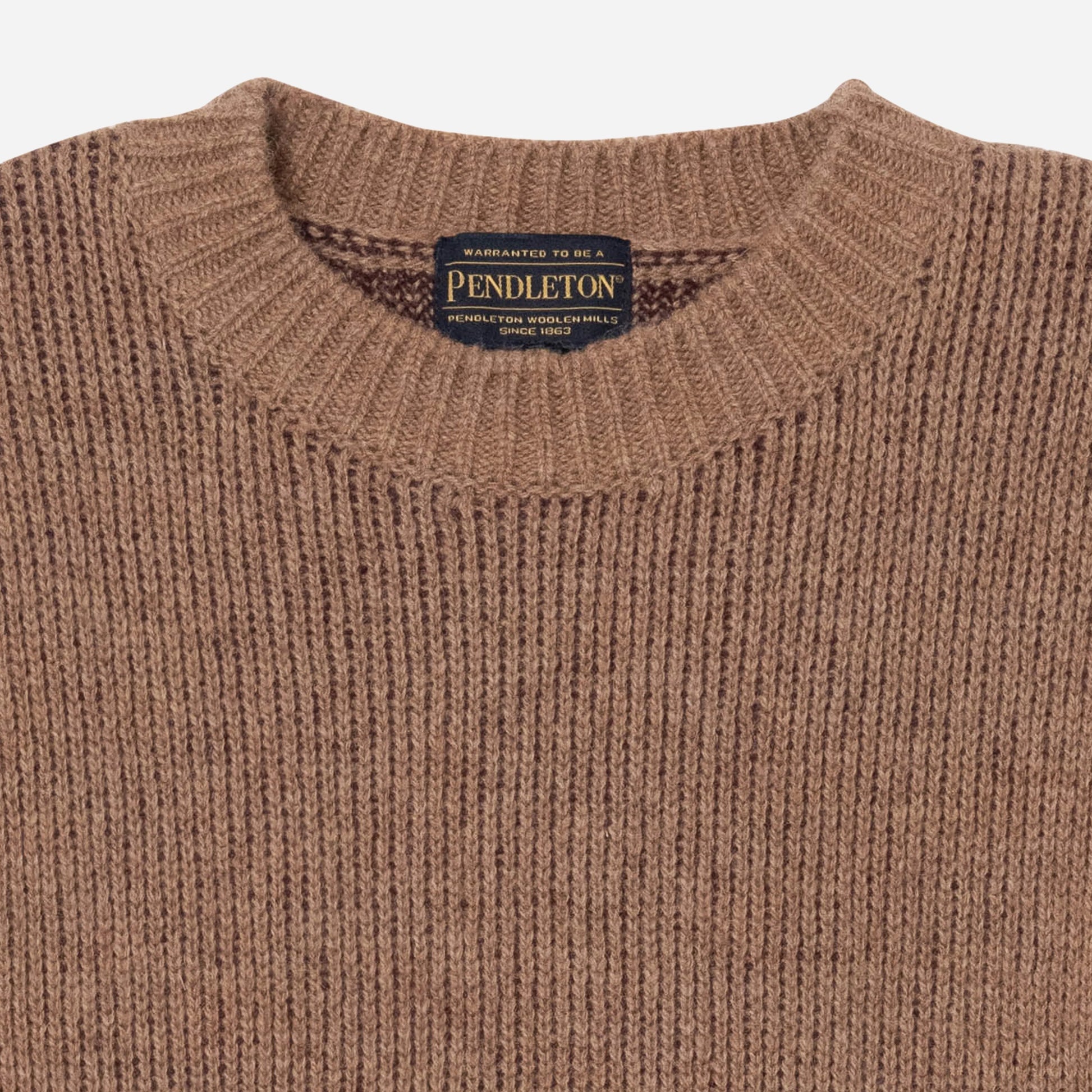Lambswool Crewneck Sweater - Tan