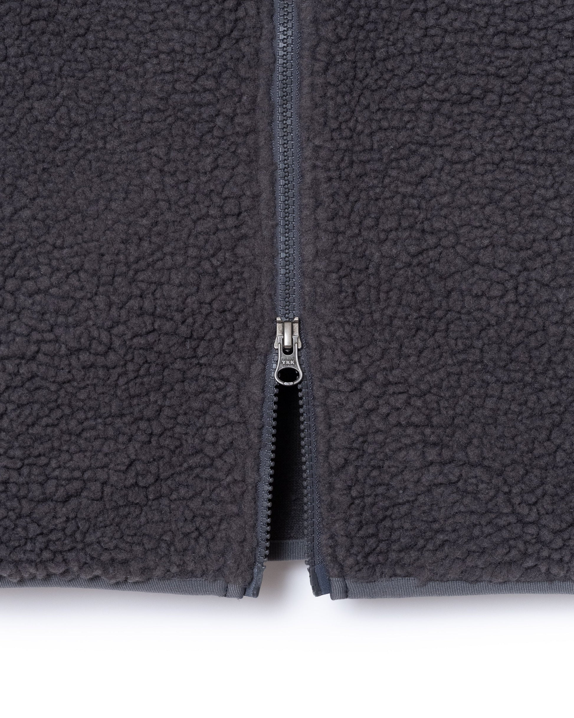 Sherpa Boa Fleece Vest - Slate Grey