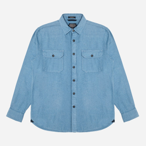 Burnside Flanellhemd – Ägäisches Blau