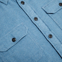 Burnside Flannel Shirt - Aegean Blue