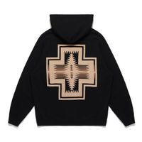 Back Print Hoodie - Black Harding