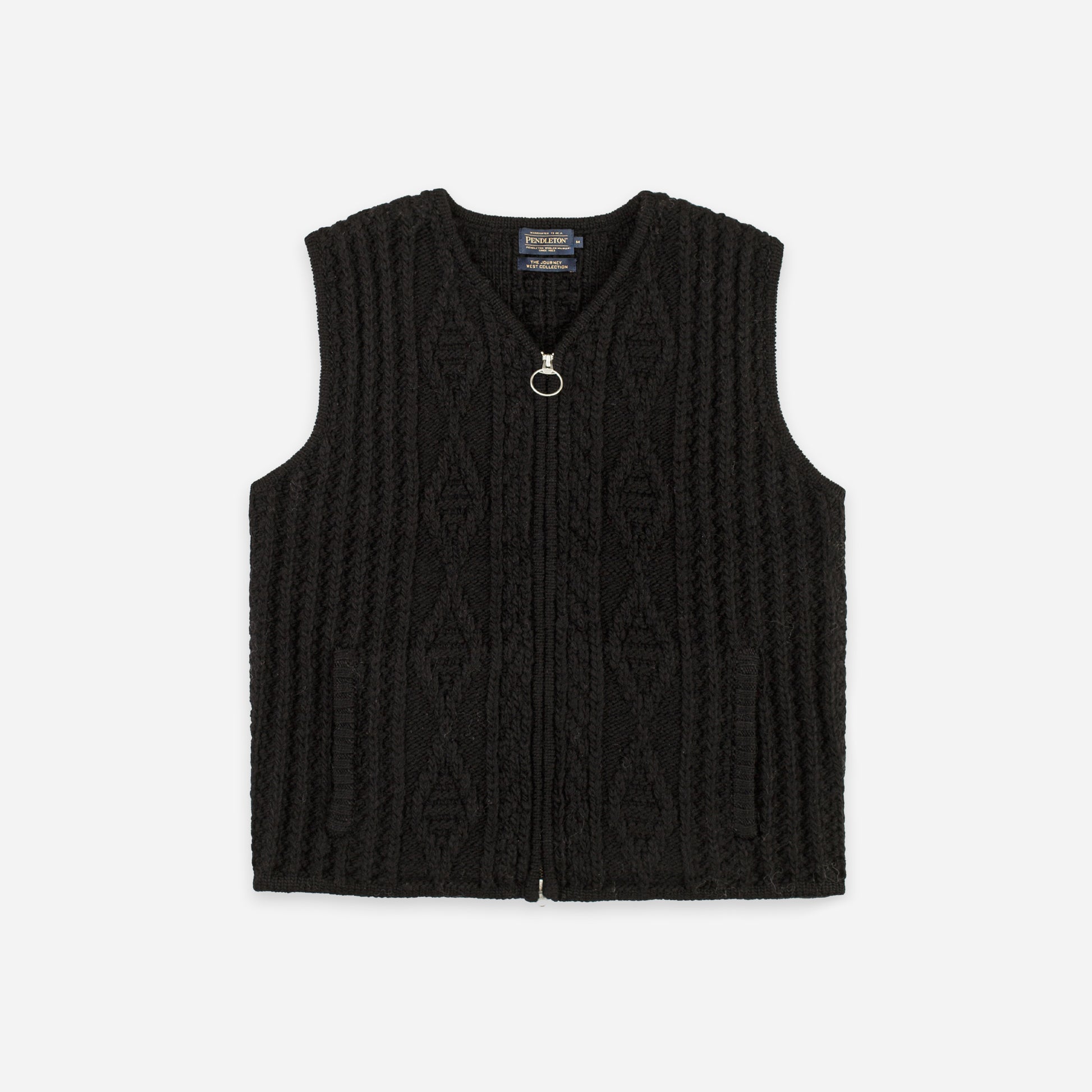 Hoop Zip Vest - Black