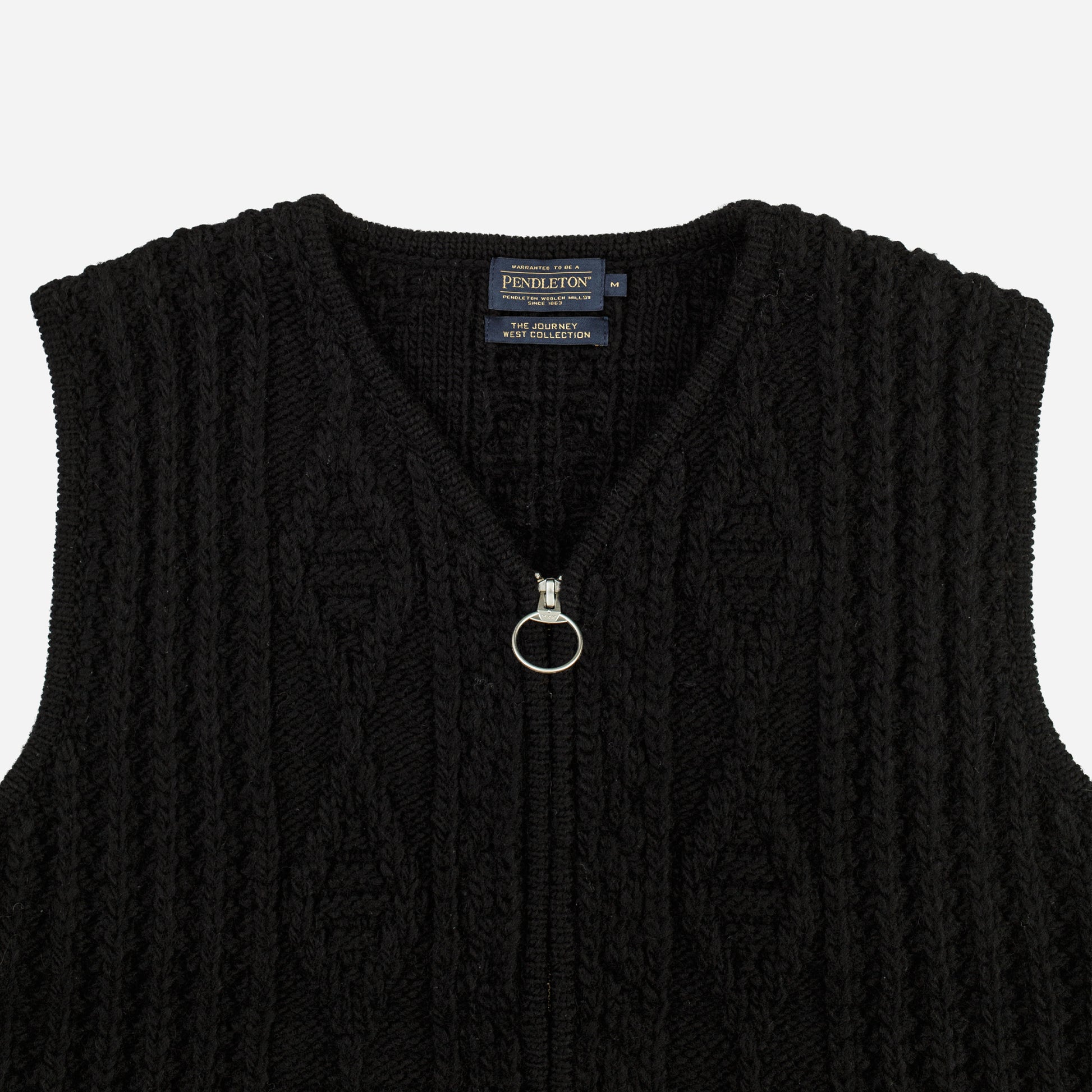 Hoop Zip Vest - Black